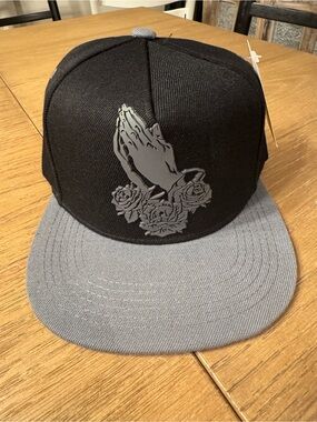 Ring of Fire Black Snapback Hat NWT